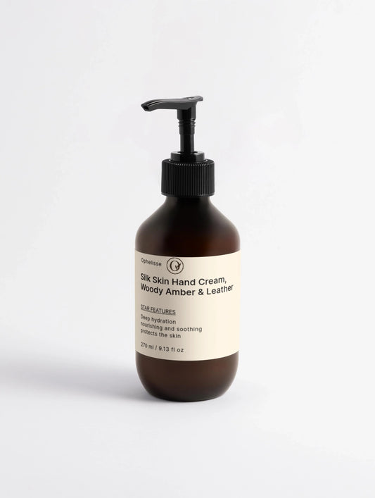 Silk Skin Hand Cream, Woody Amber & Leather