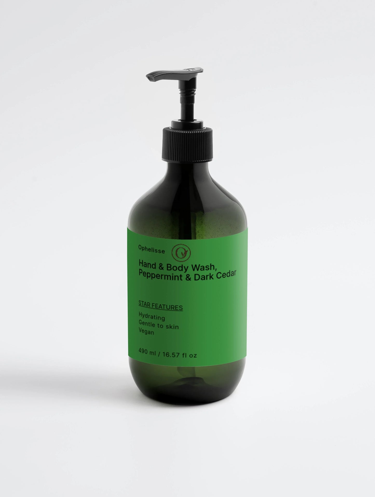 Hand & Body Wash, Peppermint & Dark Cedar