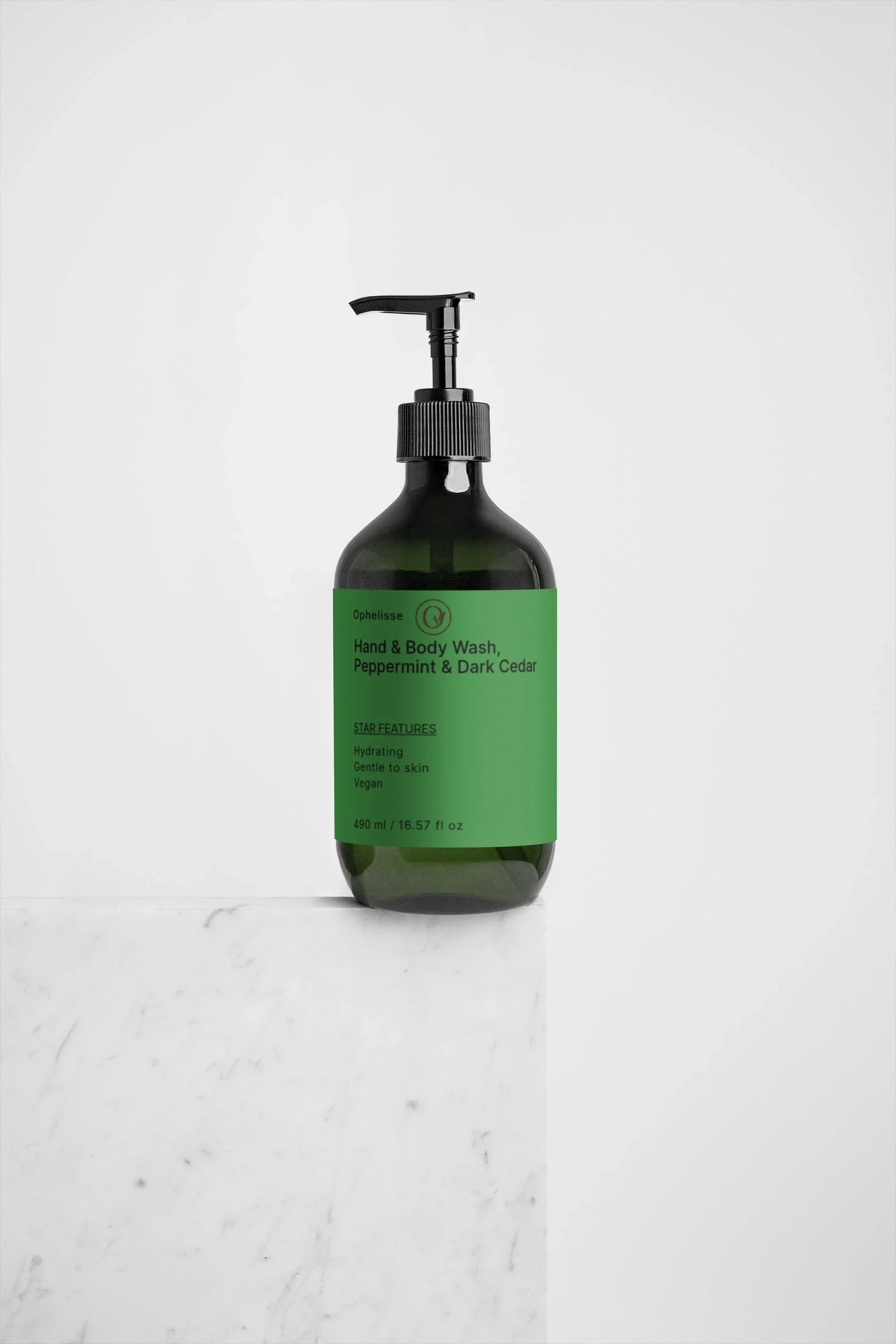 Hand & Body Wash, Peppermint & Dark Cedar